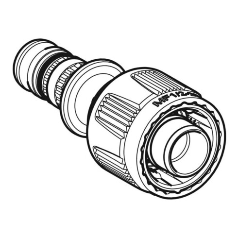 Geberit bergang Mepla d= 16xMF20mm, mit MasterFix, PVDF