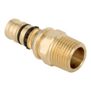Geberit bergang Mepla d= 20mmxR 3/4, mit AG, Rotguss