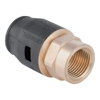 Geberit bergang PushFit d 16mmxRp 1/2, mit Innengewinde, Rotguss