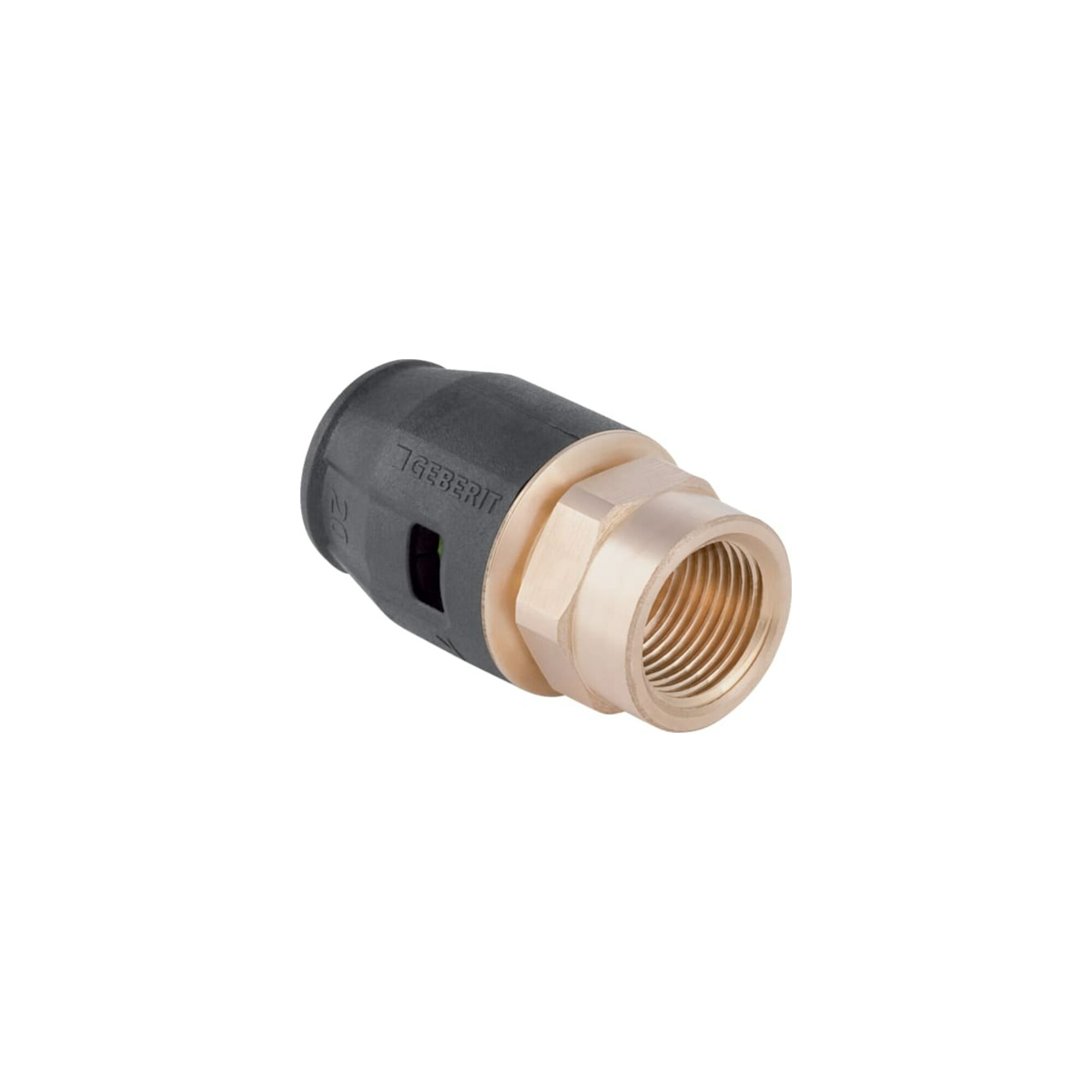 Geberit bergang PushFit d 16mmxRp 1/2, mit Innengewinde, Rotguss