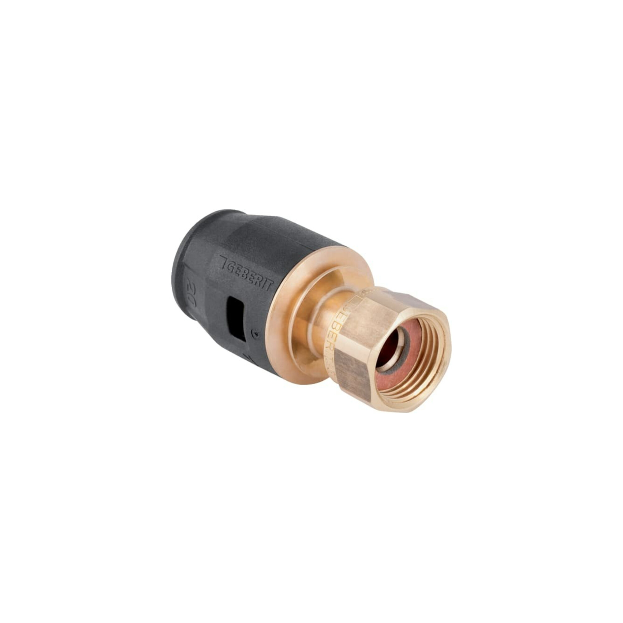 Geberit bergang PushFit d 20mmxG 3/4, m Überwurfmutter, Rotguss