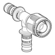 Geberit bergangs-T-Stück Mepla d 16, MF20, mit MasterFix, Abzweig, PVDF-3