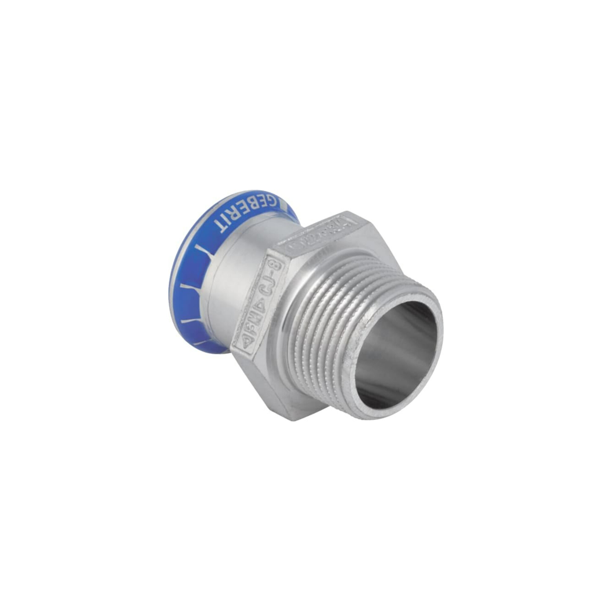 Geberit bergangsstück Mapress d 22mmxR 3/4, labs-f, m AG, Edelstahl