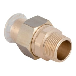 Geberit bergangsverchraubung Mapress d 54mmxR 2, Cu, flachd., m AG, Rotguss