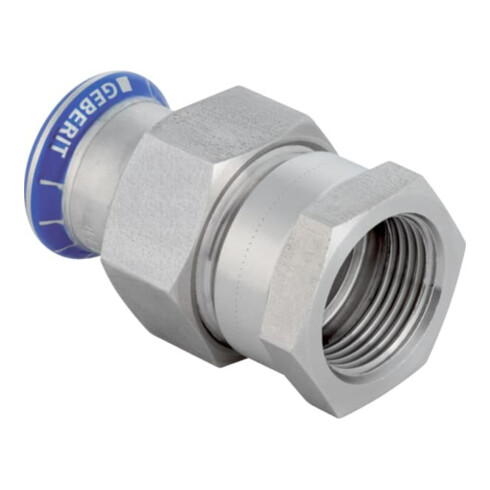Geberit bergangsverschraubung Mapress d 22xRp 1, labs-f, m IG, ÜM, Edelstahl