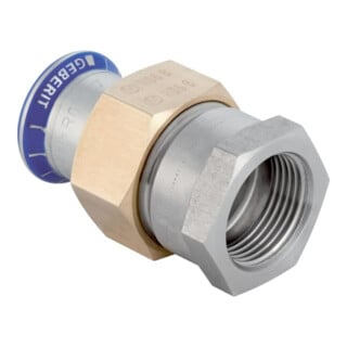 Geberit bergangsverschraubung Mapress d 22xRp 3/4, labs-f, m IG, Edelstahl