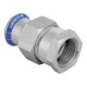 Geberit bergangsverschraubung Mapress d 22xRp 3/4, labs-f, m IG, ÜM, Edelstahl-1