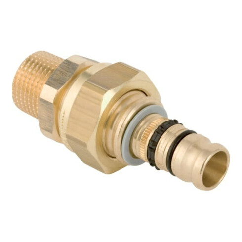 Geberit bergangsverschraubung Mepla d= 50mmxR 1 1/2, mit AG, Rotguss