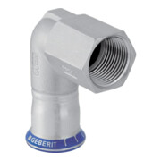 Geberit bergangswinkel Mapress 15mmxRp 1/2 IG, labs-f, 90G, Edelstahl