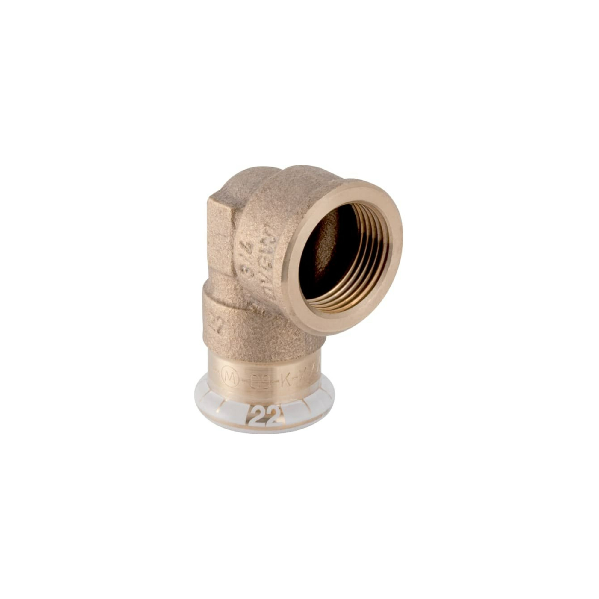 Geberit bergangswinkel Mapress 15mmxRp 3/8, Cu, 90G, m IG, Rotguss