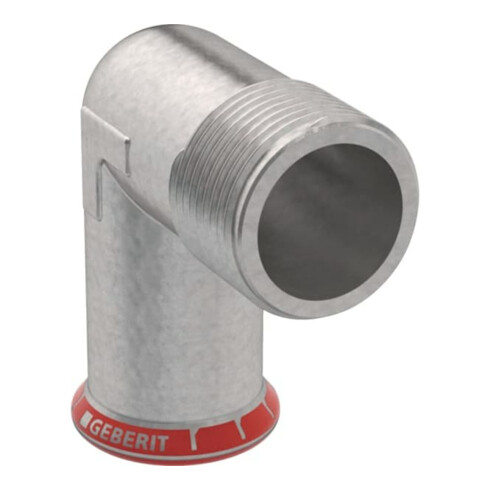 Geberit bergangswinkel Mapress C-Stahl 28mmxR 3/4, 90G, m AG, außen verzinkt