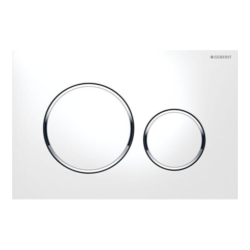 Geberit Betätigungsplatte Sigma 20 Pl/T we, Rg. vc, für 2-Mengen-Spülung