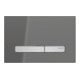 Geberit Betätigungsplatte Sigma 50 Pl Glas vsp, Pl/T vc, sq, f 2-Mg-Spül.-1
