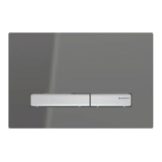 Geberit Betätigungsplatte Sigma 50 Pl Glas vsp, Pl/T vc, sq, f 2-Mg-Spül.