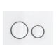 Geberit Betätigungsplatte Sigma 50 Round Pl/T we., Rg. verchromt, f 2-Megen-Spülung-1
