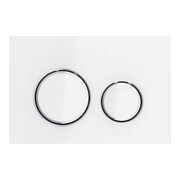 Geberit Betätigungsplatte Sigma 50 Round Pl/T we., Rg. verchromt, f 2-Megen-Spülung