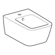 Geberit Bidet mural iCon Square forme fermée, avec trop-plein, blanc-5