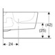 Geberit Bidet mural One forme fermée, blanc / KeraTect-2