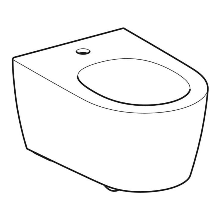 Geberit Bidet mural One forme fermée, blanc / KeraTect
