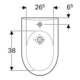 Geberit Bidet mural Renova avec trop-plein, blanc KeraTect-2