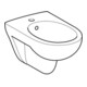 Geberit Bidet mural Renova avec trop-plein, blanc KeraTect