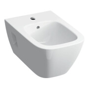 Geberit Bidet mural Renova Plan blanc, forme semi-fermée, avec trop-plein