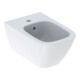 Geberit Bidet mural Smyle Square KeraTect/blanc, forme fermée, avec trop-plein-1