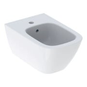 Geberit Bidet mural Smyle Square KeraTect/blanc, forme fermée, avec trop-plein