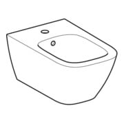 Geberit Bidet mural Smyle Square KeraTect/blanc, forme fermée, avec trop-plein-4
