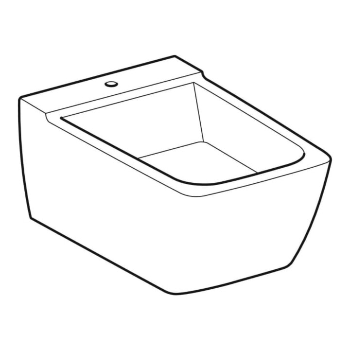 Geberit Bidet mural Xeno2 KeraTect/blanc, suspendu, forme fermée