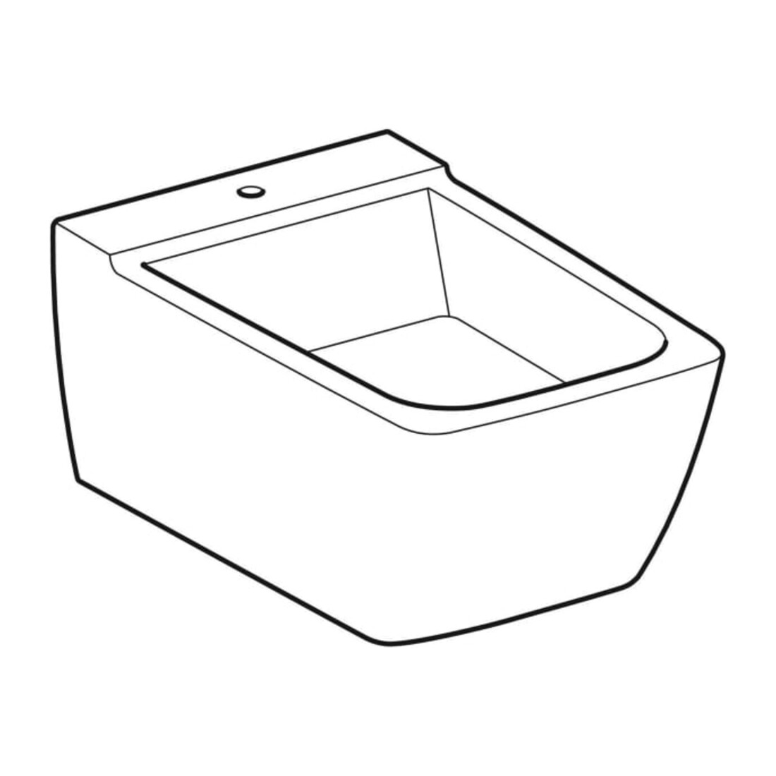 Geberit Bidet mural Xeno2 KeraTect/blanc, suspendu, forme fermée