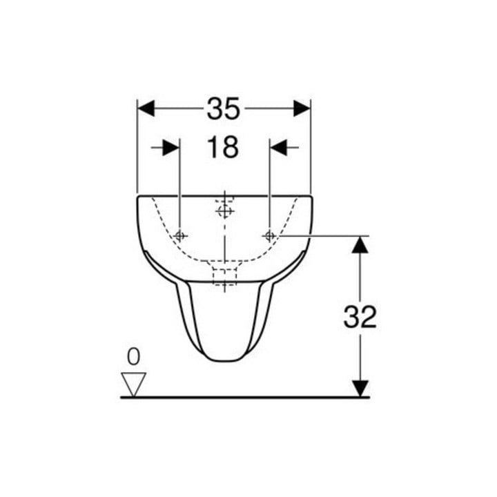 Geberit Bidet SMYLE wandhängend weiß