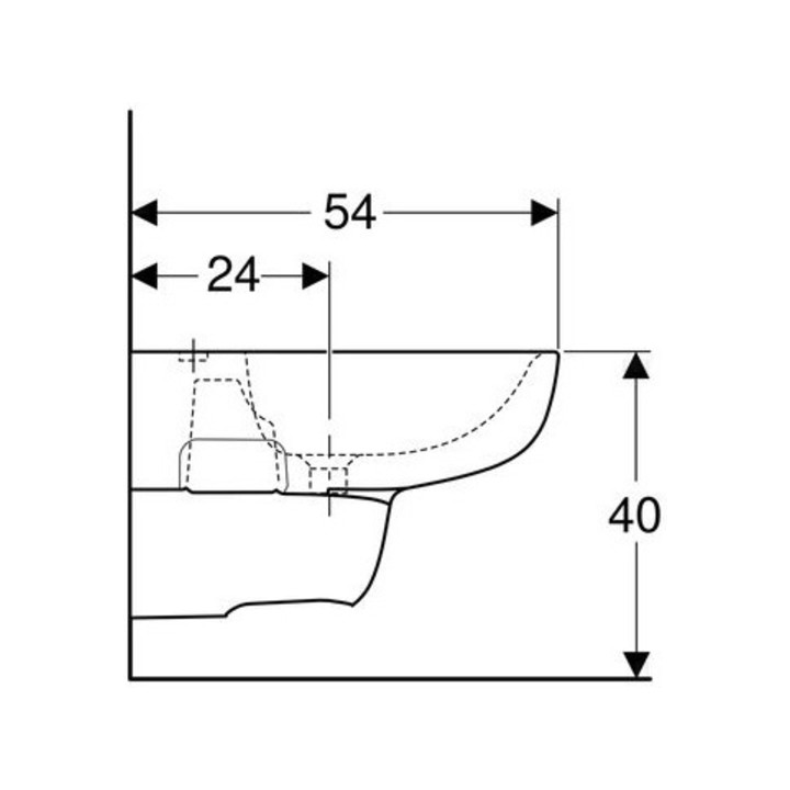 Geberit Bidet SMYLE wandhängend weiß