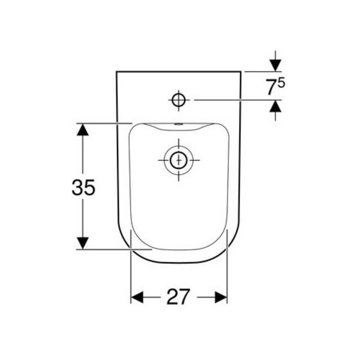 Geberit Bidet SMYLE wandhängend weiß