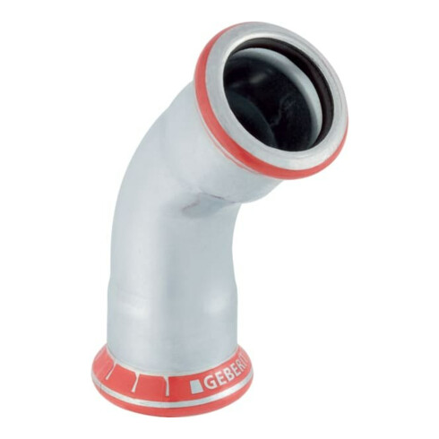 Geberit Bogen Mapress C-Stahl d= 18mm, 45Grad, außen verzinkt