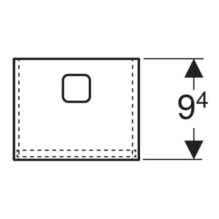 Geberit Boîte de rangement 19,3x11,6x9,4 cm
