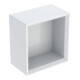 Geberit Boîte murale 22,5x23,3x13,2 cm, carrée, blanc laqué brillant-1