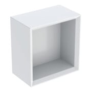 Geberit Boîte murale 22,5x23,3x13,2 cm, carrée, blanc laqué brillant