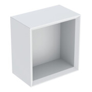 Geberit Boîte murale 22,5x23,3x13,2 cm, carrée, blanc/magnolia laqué