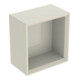 Geberit Boîte murale 22,5x23,3x13,2 cm, carrée, gris foncé/laqué-1