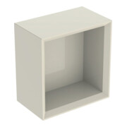 Geberit Boîte murale 22,5x23,3x13,2 cm, carrée, gris foncé/laqué