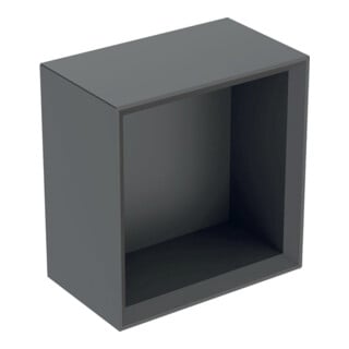 Geberit Boîte murale 22,5x23,3x13,2 cm, carrée, lava/laqué ma