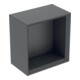 Geberit Boîte murale 22,5x23,3x13,2 cm, carrée, lava/laqué ma-1