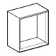 Geberit Boîte murale 22,5x23,3x13,2 cm, carrée, noyer/structure mélaminée