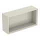 Geberit Boîte murale 45x23,3x13,2 cm, droite, gris sable / laqué brillant-1