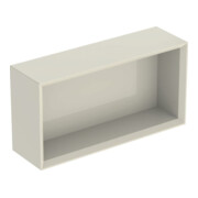 Geberit Boîte murale 45x23,3x13,2 cm, droite, gris sable / laqué brillant
