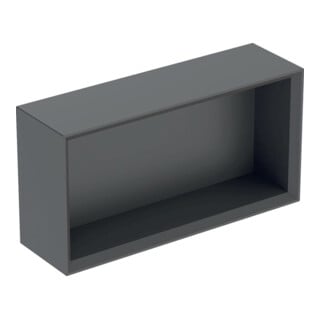 Geberit Boîte murale 45x23,3x13,2 cm, droite, lava/laqué ma