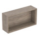 Geberit Boîte murale 45x23,3x13,2 cm, droite, noyer/struc. mélaminé-1
