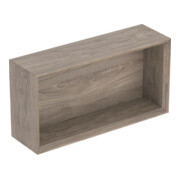 Geberit Boîte murale 45x23,3x13,2 cm, droite, noyer/struc. mélaminé