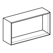 Geberit Boîte murale 45x23,3x13,2 cm, re, blanc naturel/mélaminé structuré-2
